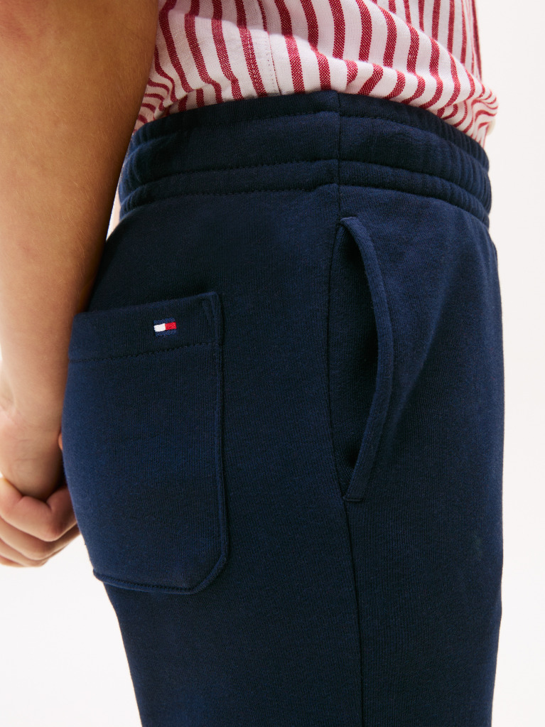 Blue Joggers Cu Broderie Steag  Copii unisex