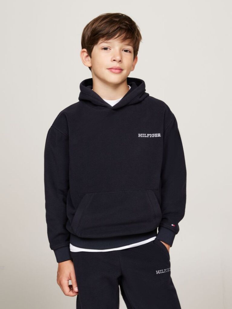 Blue Hanorac Din Fleece Hilfiger Monotype  Copii unisex