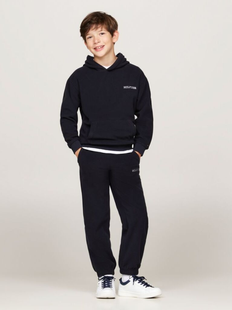 Blue Hanorac Din Fleece Hilfiger Monotype  Copii unisex
