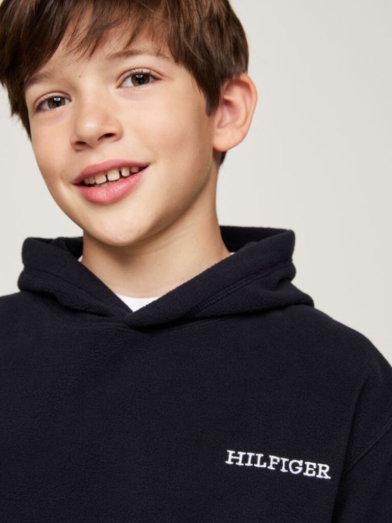 Blue Hanorac Din Fleece Hilfiger Monotype  Copii unisex