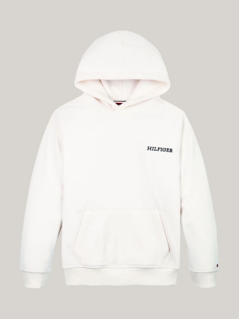 Alb Hanorac Din Fleece Hilfiger Monotype  Copii unisex