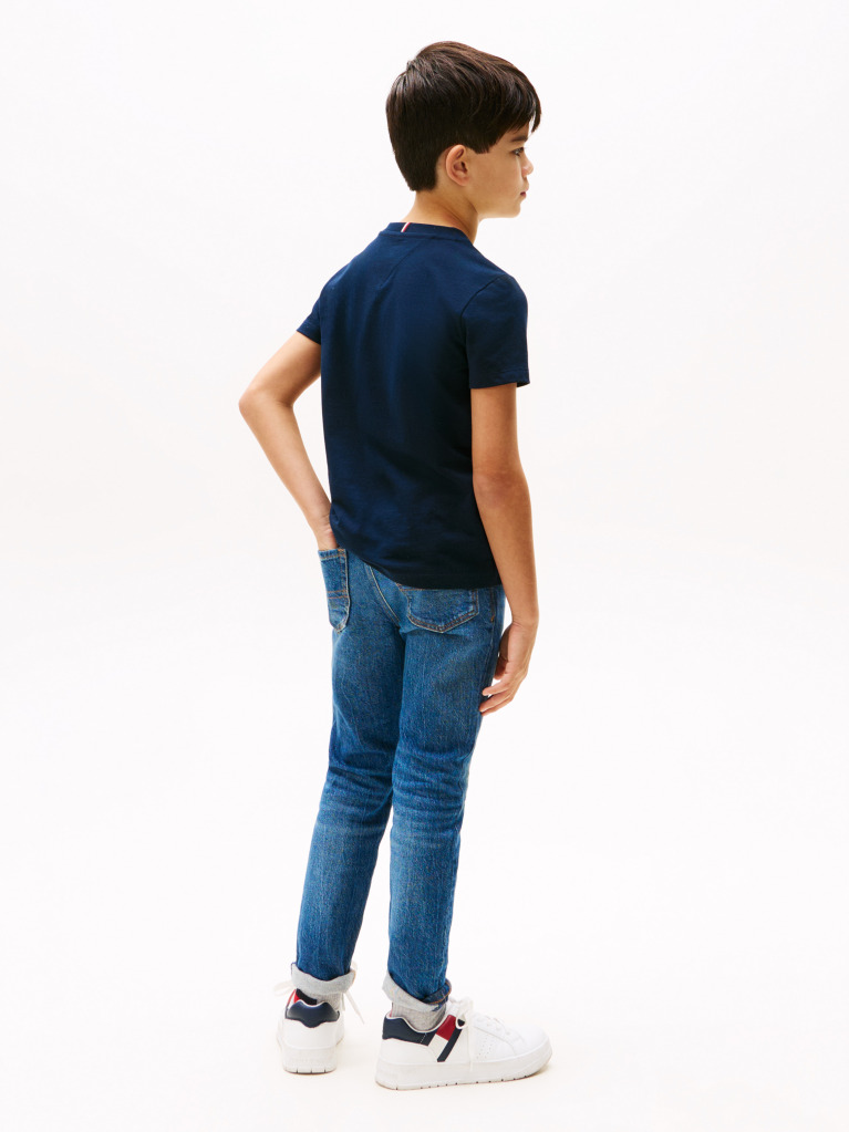 Blue Logo Crew Neck T-Shirt  Kids Unisex