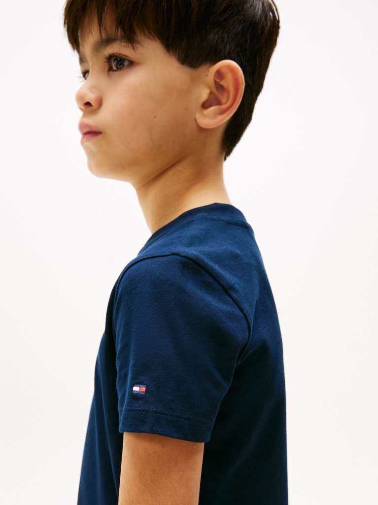 Blue Logo Crew Neck T-Shirt  Kids Unisex