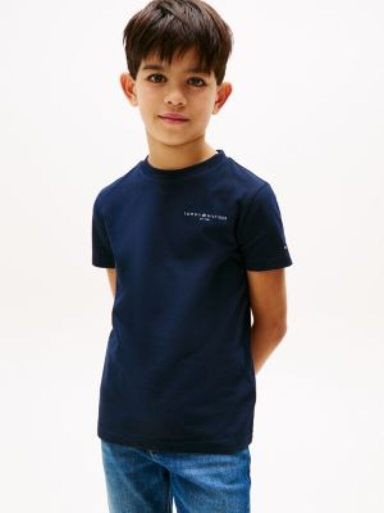 Blue Logo Crew Neck T-Shirt  Kids Unisex