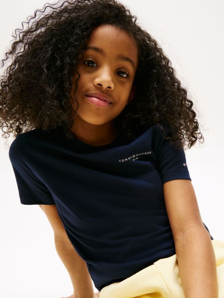 Blue Logo Crew Neck T-Shirt  Kids Unisex