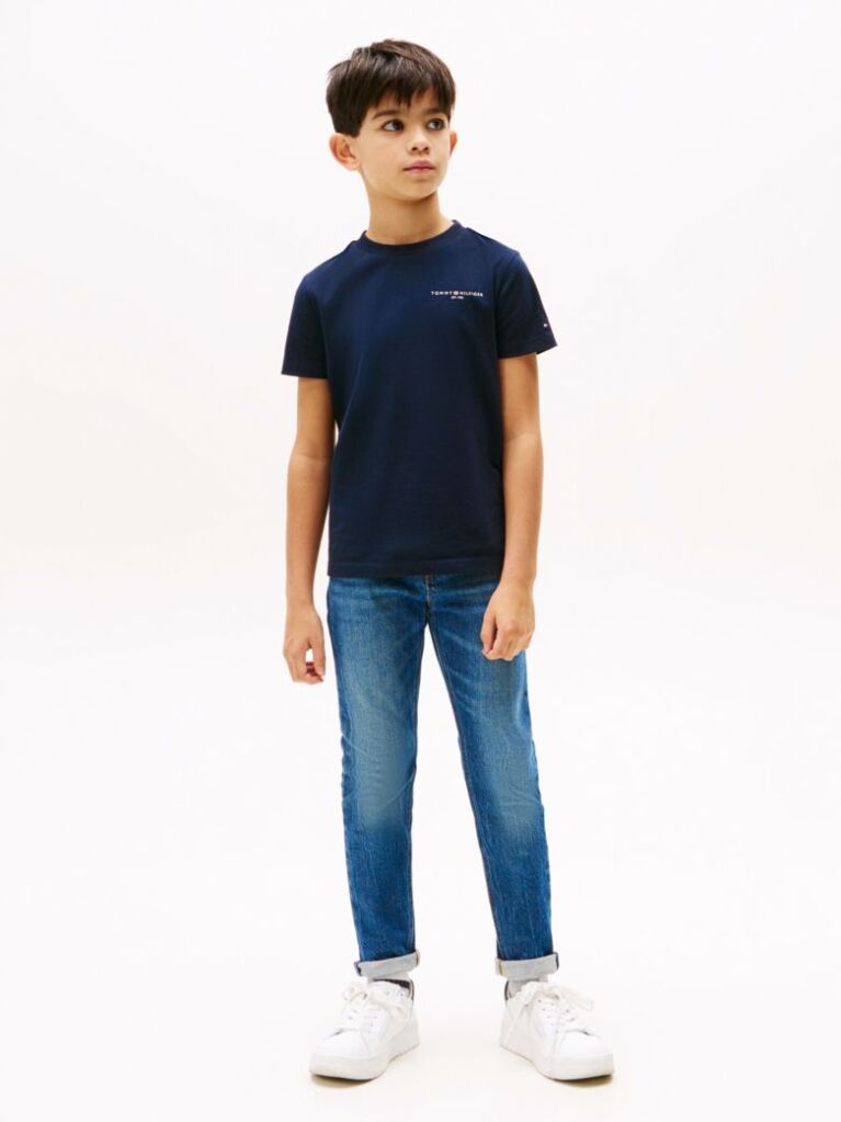 Blue Logo Crew Neck T-Shirt  Kids Unisex
