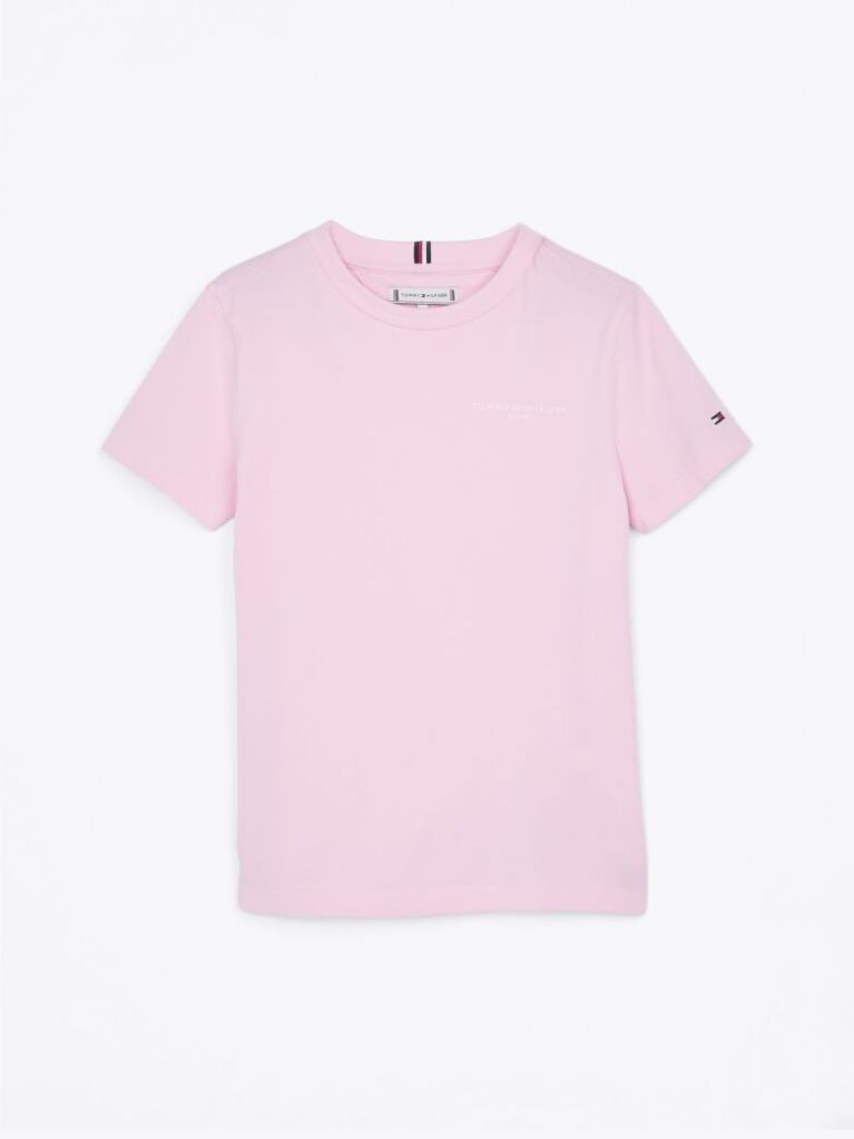 Pink Logo Crew Neck T-Shirt  Kids Unisex