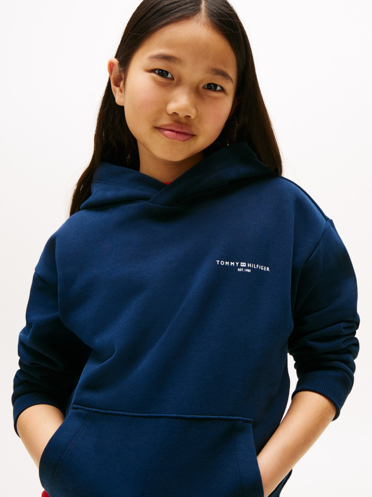 Blue Hanorac Cu Logo Cu Banda Semnatura  Copii unisex