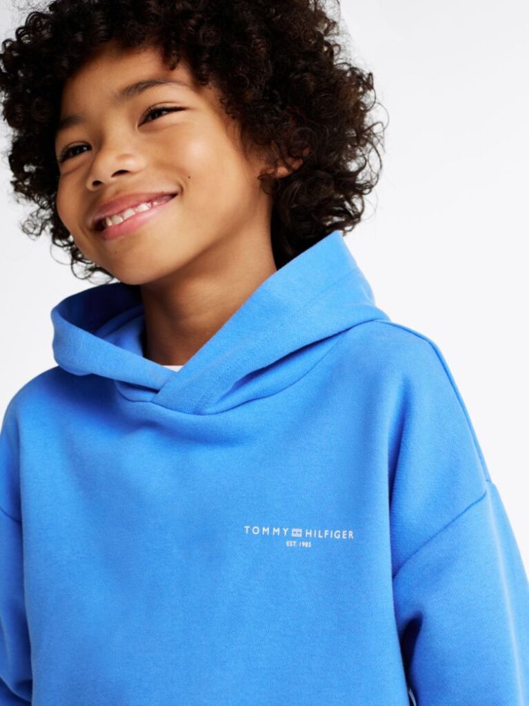 Blue Hanorac Cu Logo Cu Banda Semnatura  Copii unisex