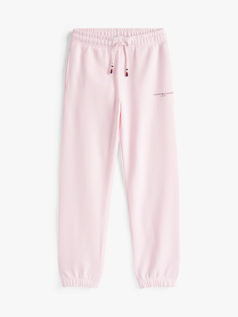 Roz Pantaloni Sport Cu Mansete Cu Logo  Copii unisex
