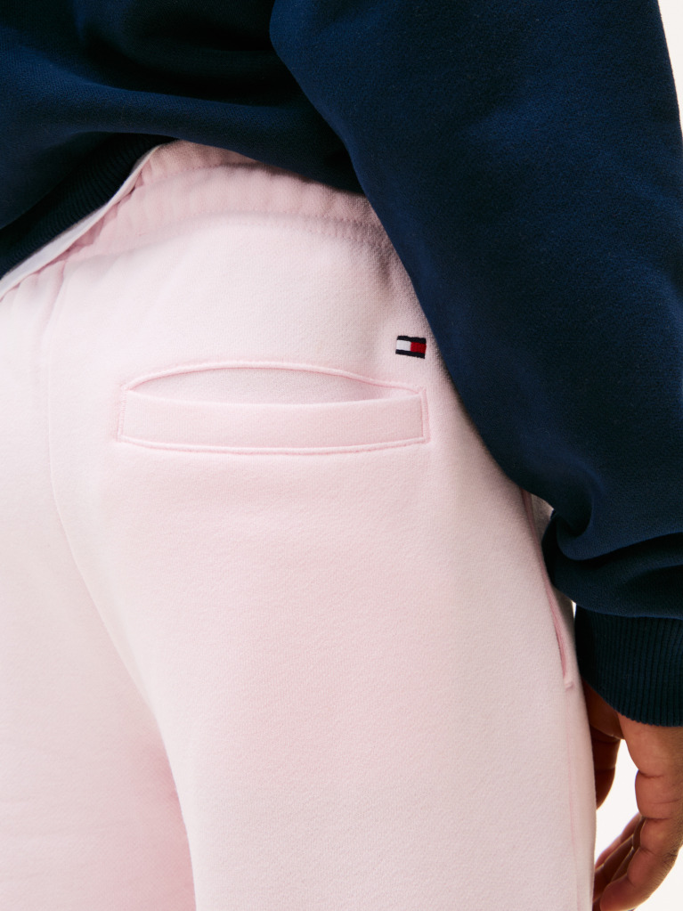 Roz Pantaloni Sport Cu Mansete Cu Logo  Copii unisex