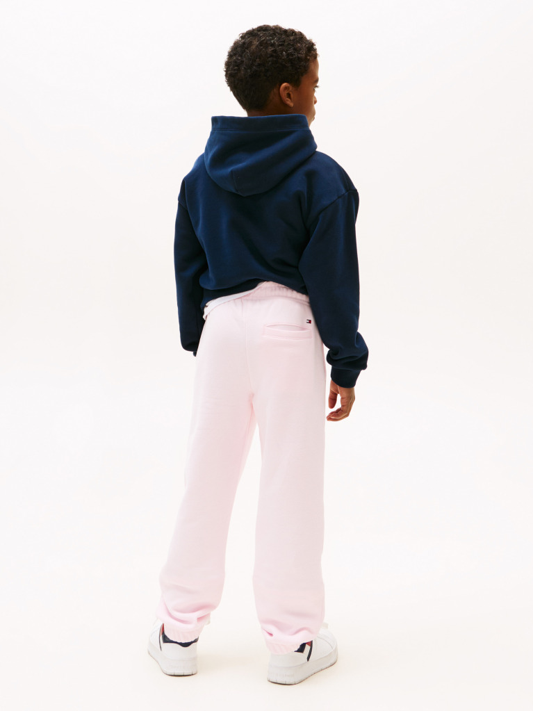 Roz Pantaloni Sport Cu Mansete Cu Logo  Copii unisex