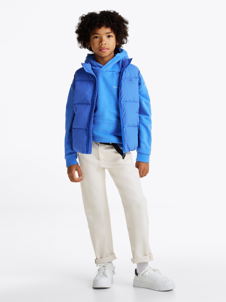 Blue Vesta Captusita Cu Logo Pe Spate  Copii unisex