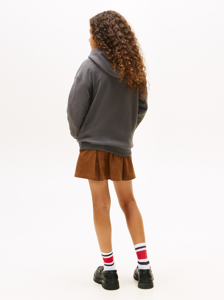 Gri Hanorac Din Fleece Regular Cu Logo  Copii unisex