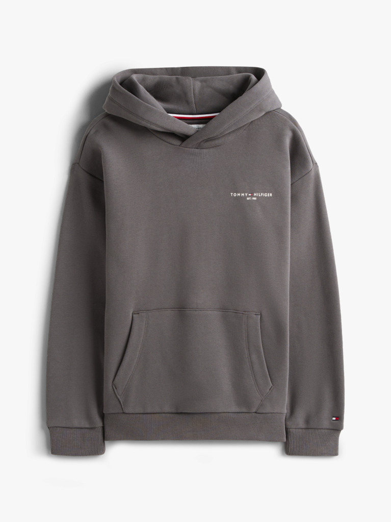 Gri Hanorac Din Fleece Regular Cu Logo  Copii unisex