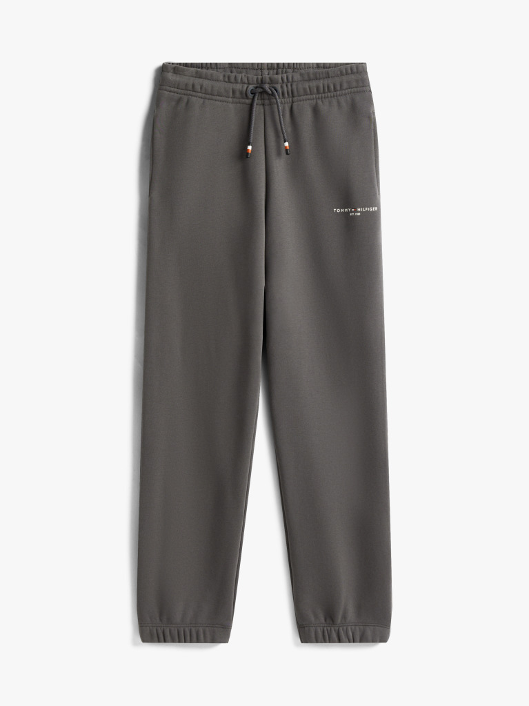 Gri Pantaloni Jogger Regular Din Fleece Periat  Copii unisex