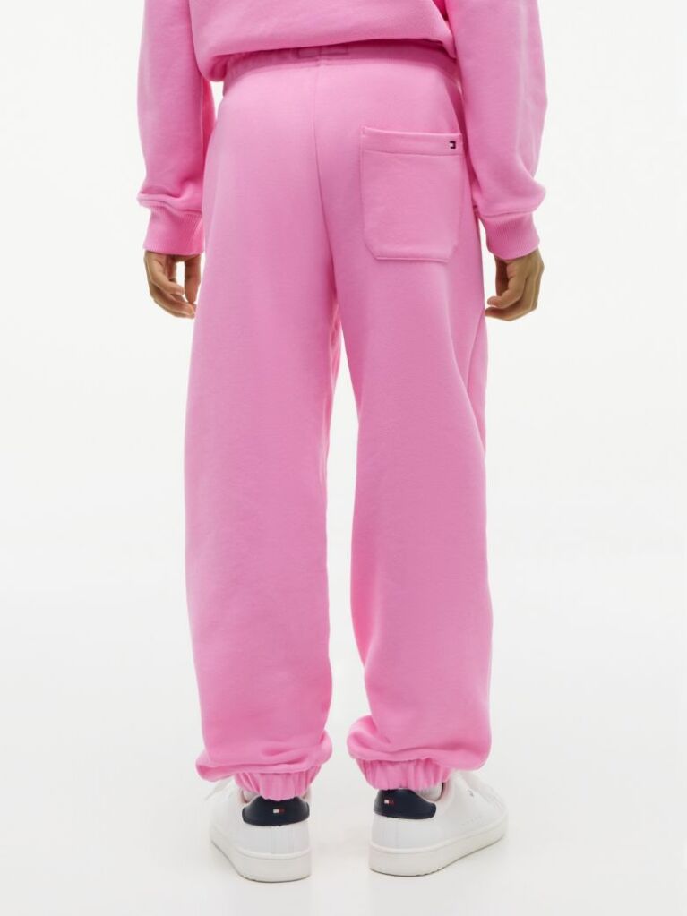 Pink Heritage Flag Logo Cuffed Drawstring Joggers  Kids Unisex