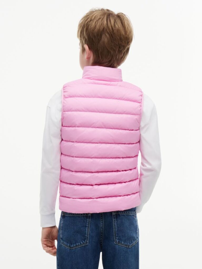 Pink Essential Light Down Vest  Kids Unisex