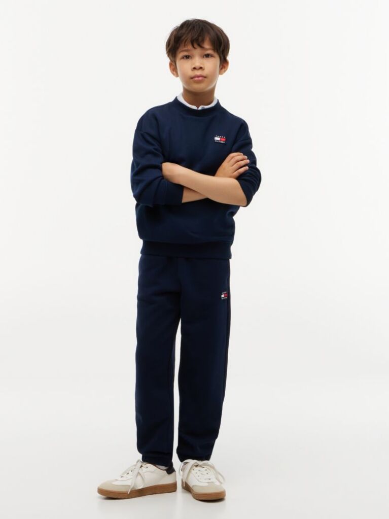Blue Pantaloni Joggers Cu Steag  Copii unisex