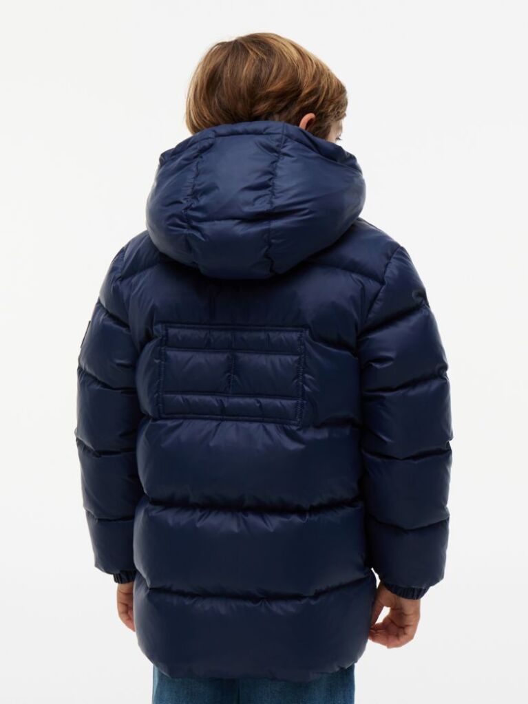 Blue Geaca Puffer Cu Umplutura Si Steag  Copii unisex