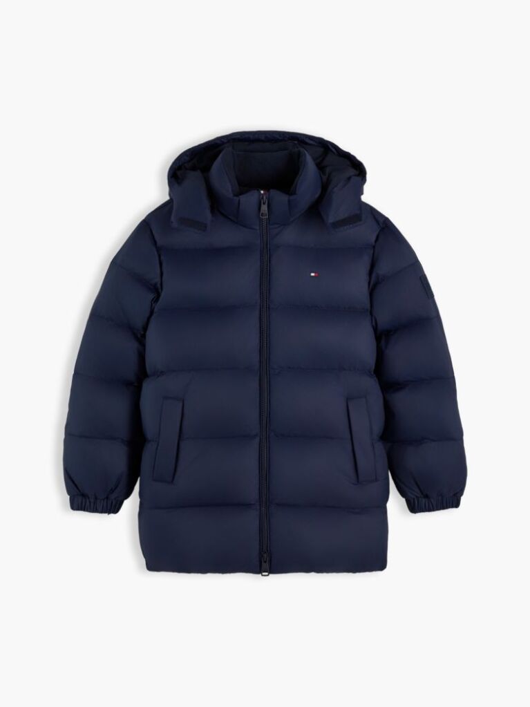 Blue Geaca Puffer Cu Umplutura Si Steag  Copii unisex