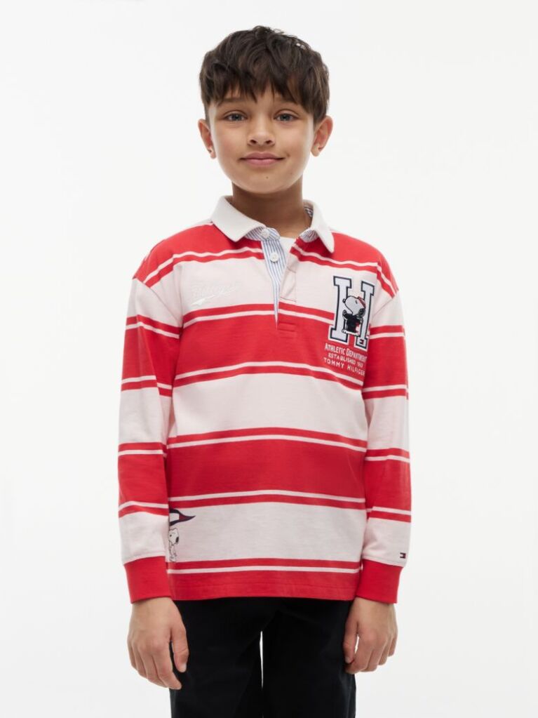 Multi Peanuts® Rugby Polo Cu Dungi Si Croiala Regular  Copii unisex