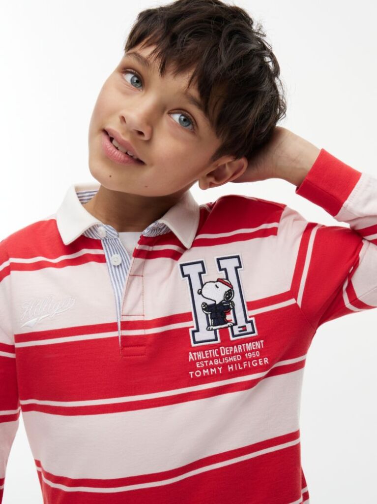 Multi Peanuts® Rugby Polo Cu Dungi Si Croiala Regular  Copii unisex