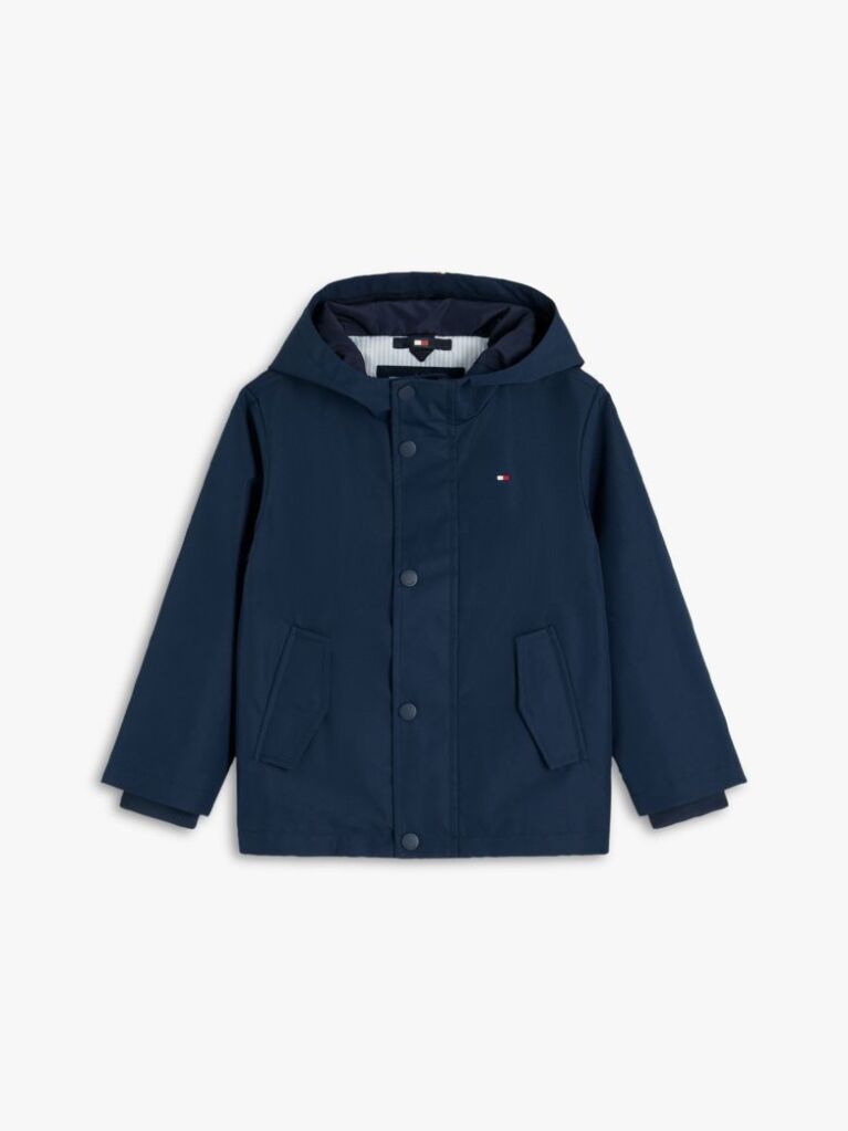 Blue Flag Embroidery Hooded Jacket  Kids Unisex