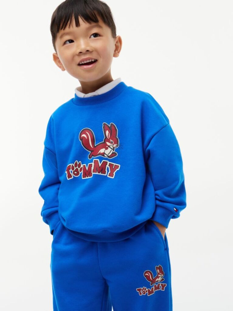 Blue Set Cu Bluza De Trening Si Joggers  Copii unisex