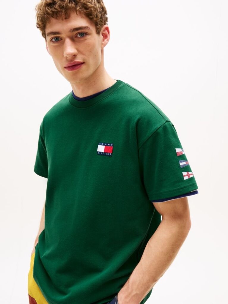 Verde Tricou Cu Logo Pe SpatecHilfiger Sailing   Unisex