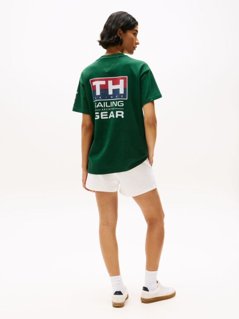 Verde Tricou Cu Logo Pe SpatecHilfiger Sailing   Unisex