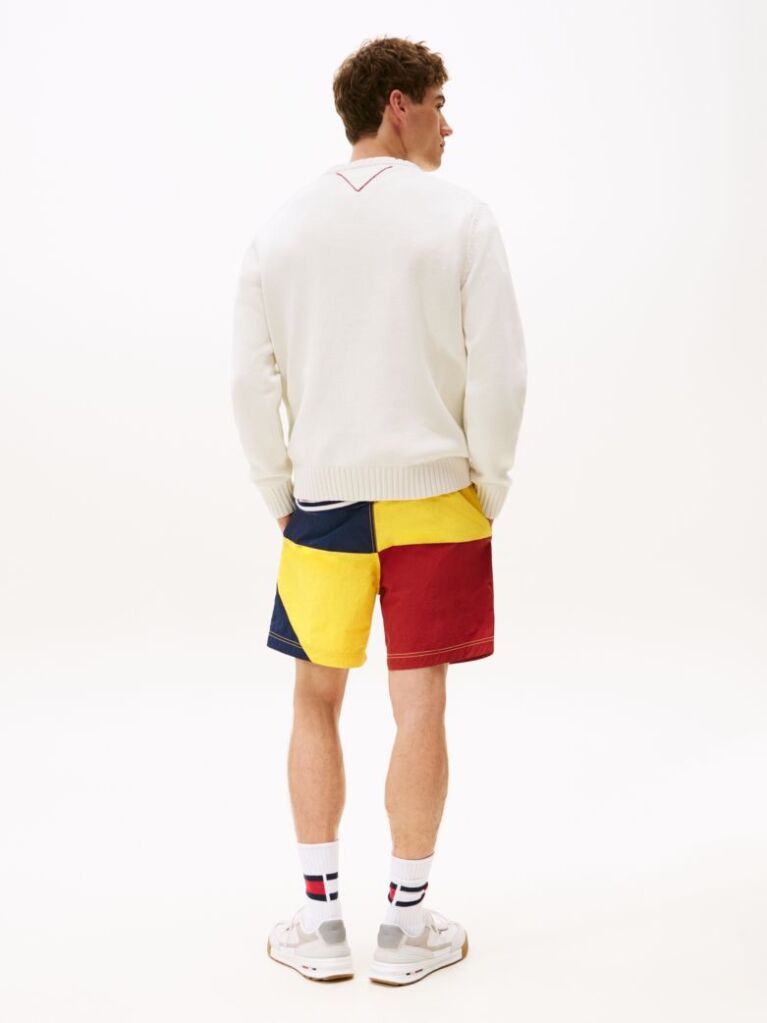 Bej Pulover Hilfiger Sailing Rib-Knit Intarsia Logo  Unisex
