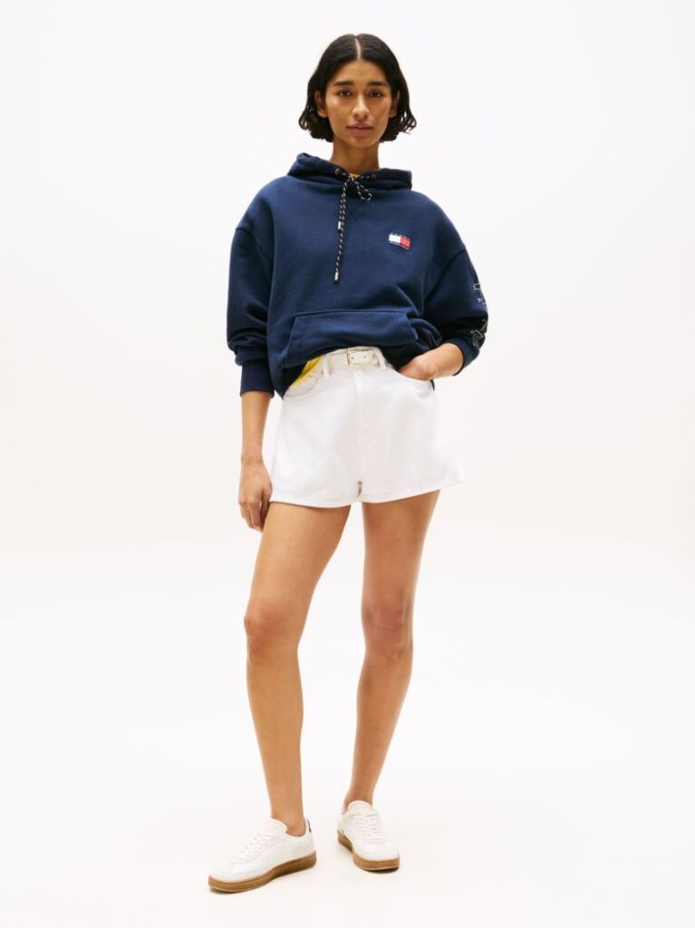 Blue Hilfiger Sailing Relaxed Back Logo Hoody  Unisex
