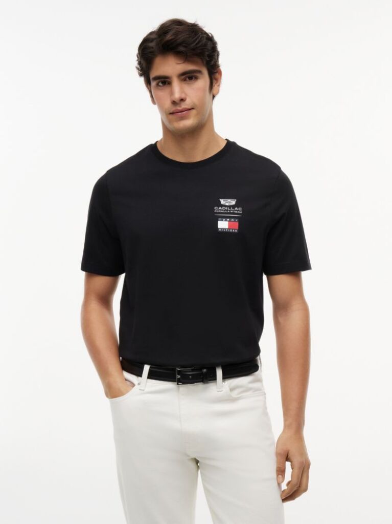 Black TH x Cadillac Formula 1® Team Logo T-Shirt  Unisex