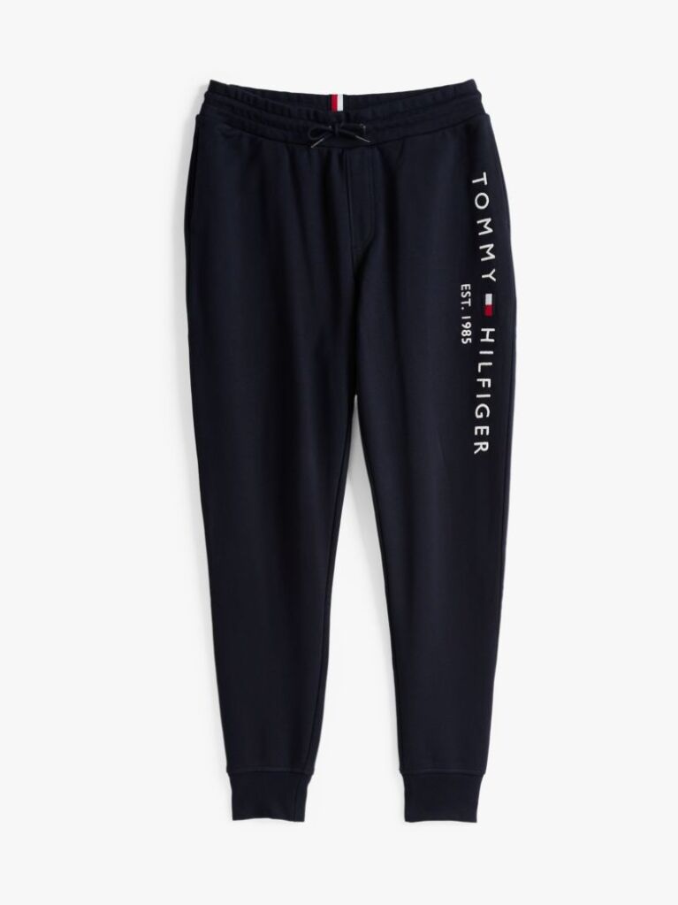 Blue Pantaloni Cu Logo Tommy  Barbati