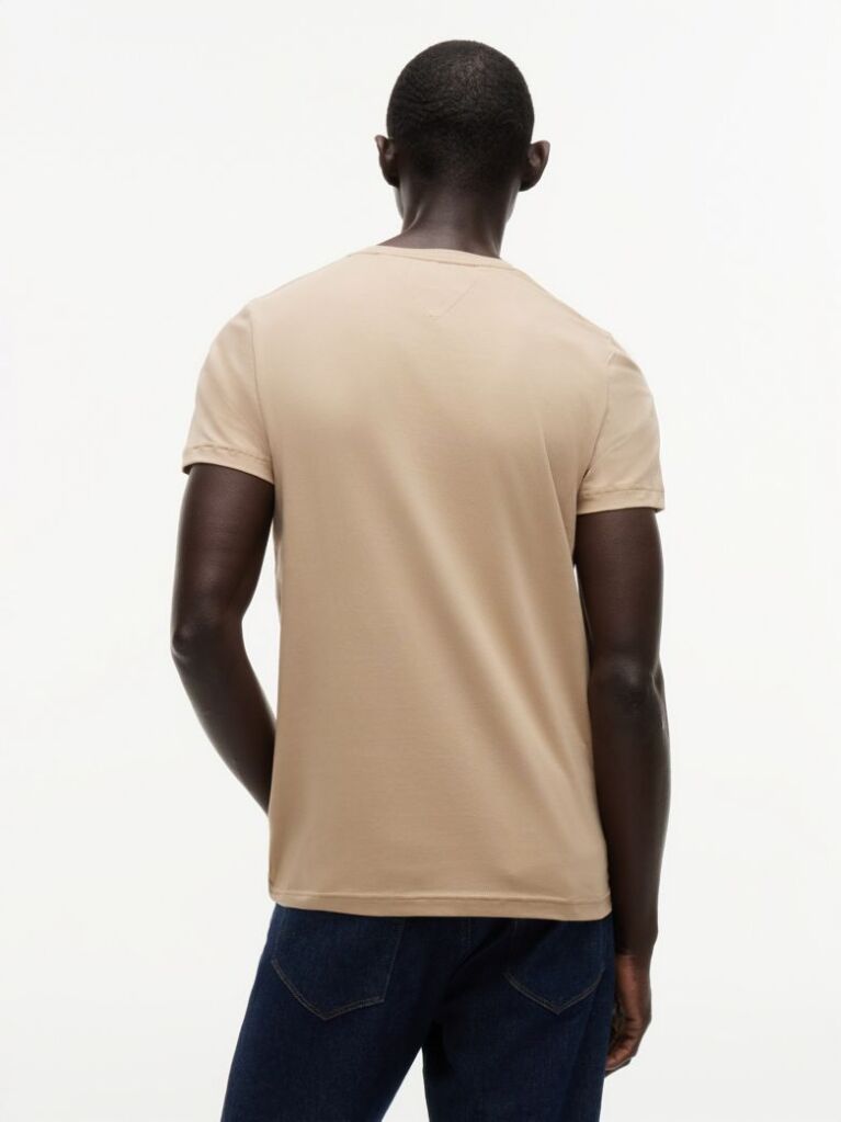 Verde Tricou Slim Fit Cu Steag Brodat  Barbati