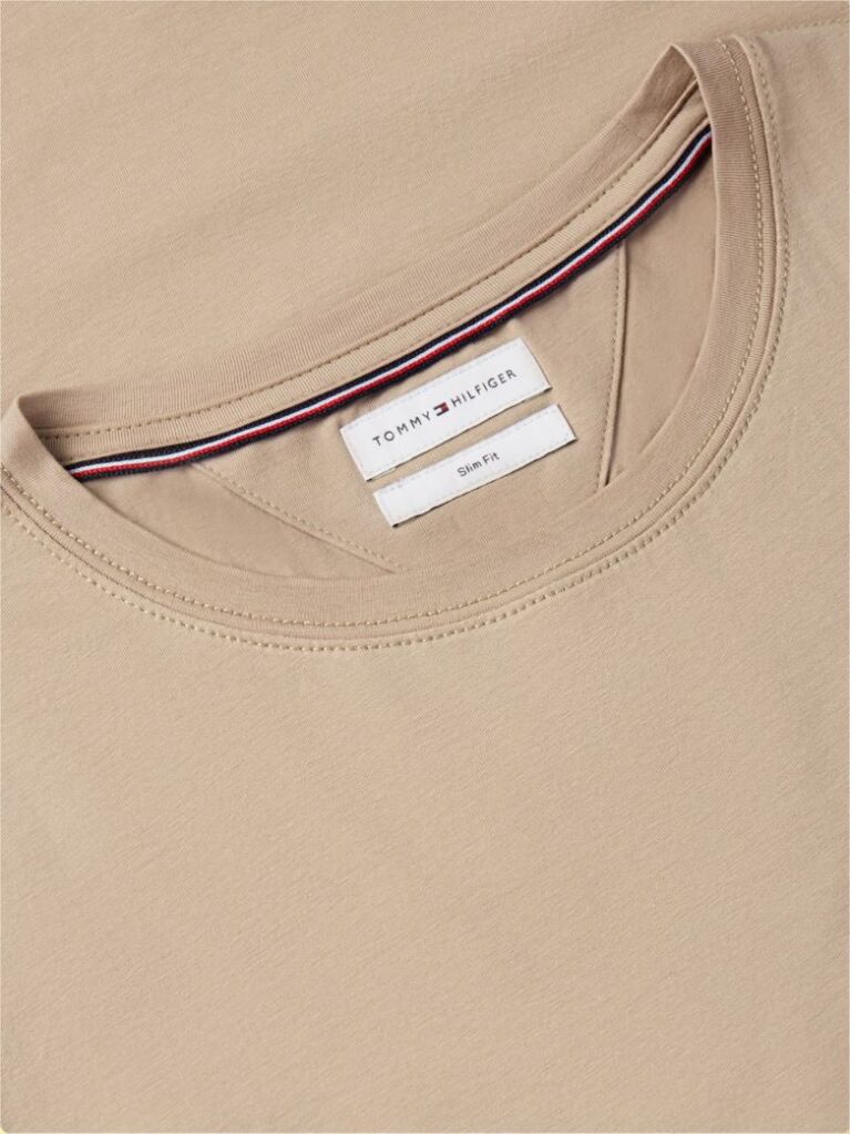 Verde Tricou Slim Fit Cu Steag Brodat  Barbati