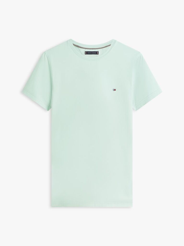 Verde Tricou Slim Fit Cu Steag Brodat  Barbati