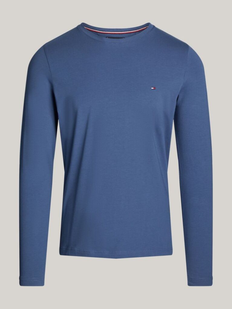 Blue Tricou Cu Maneca Lunga Extra Slim Fit  Barbati