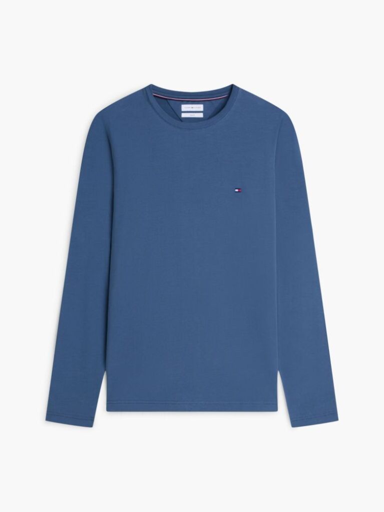 Blue Tricou Cu Maneca Lunga Extra Slim Fit  Barbati