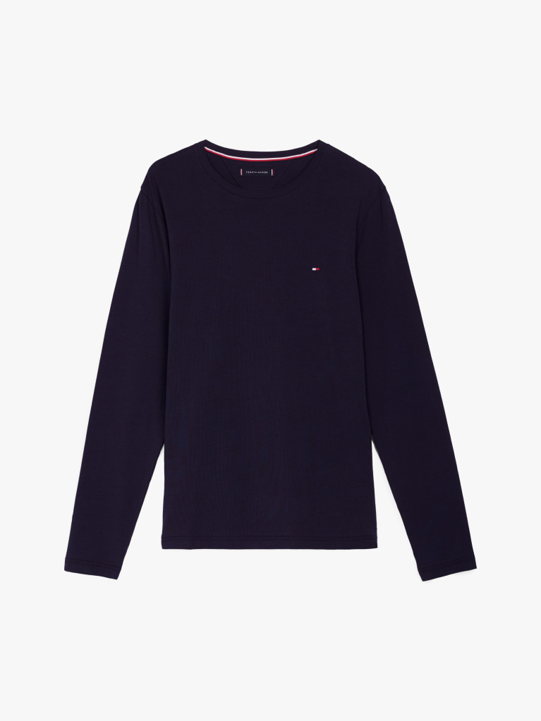 Blue Long Sleeve Extra Slim Fit T-Shirt  Men