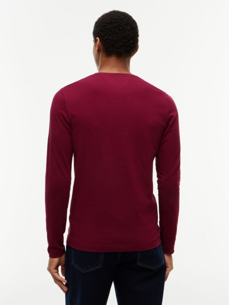 Red Long Sleeve Extra Slim Fit T-Shirt  Men