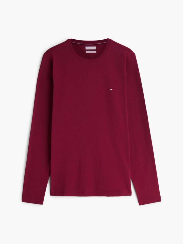 Red Long Sleeve Extra Slim Fit T-Shirt  Men