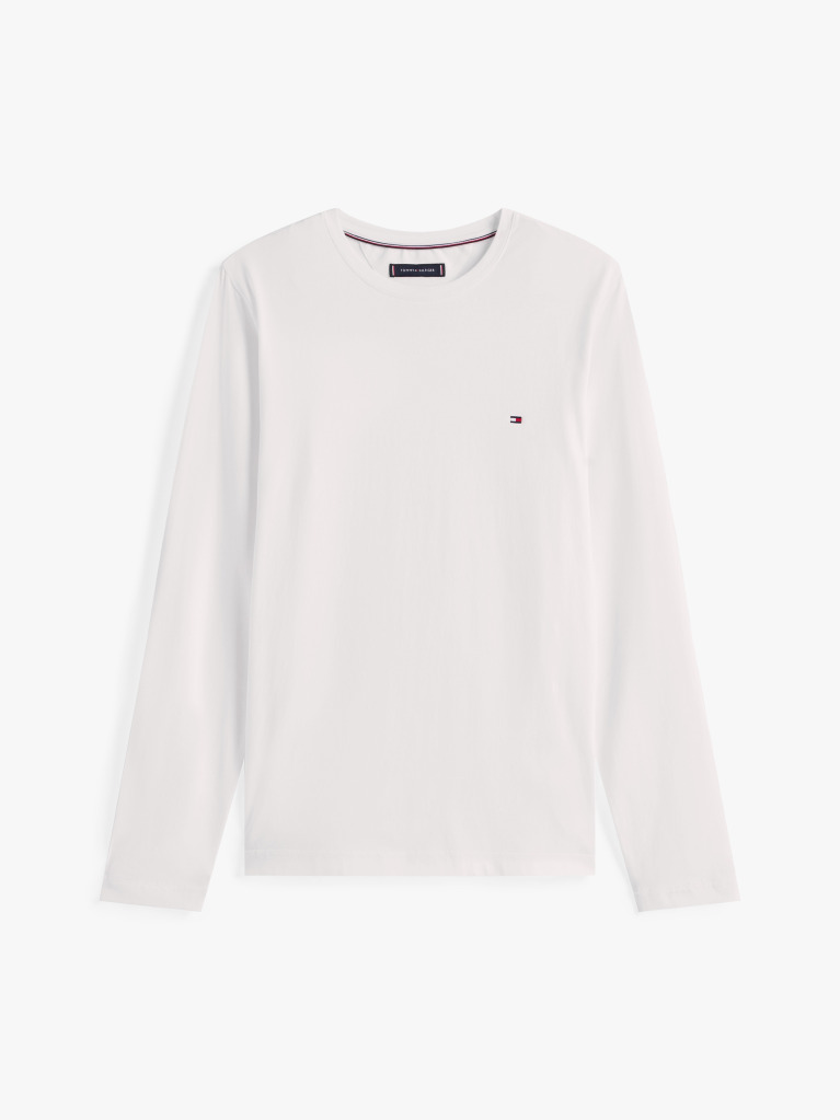 White Long Sleeve Extra Slim Fit T-Shirt  Men