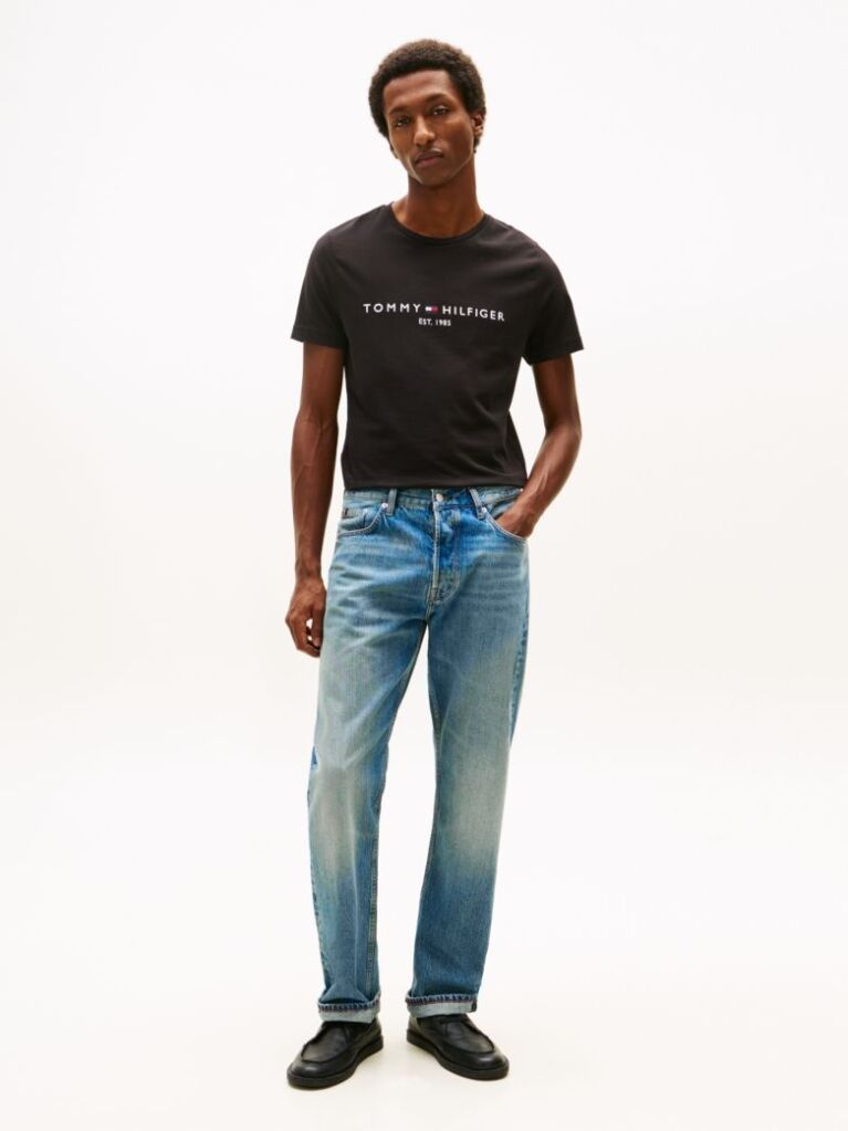 Negru Tricou Tommy Hilfiger Cu Logo  Barbati