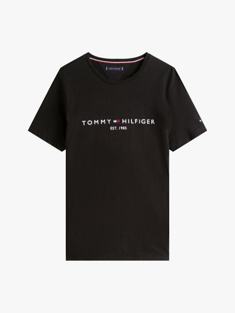 Negru Tricou Tommy Hilfiger Cu Logo  Barbati