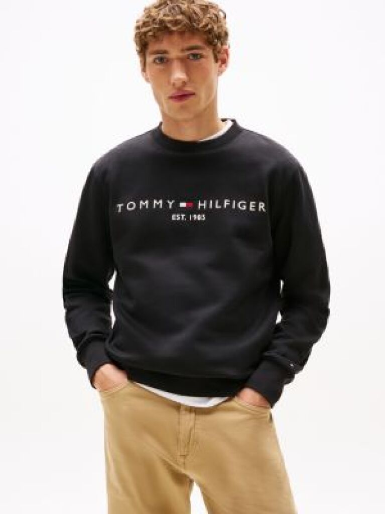 Negru Bluza Cu Logo Tommy  Barbati