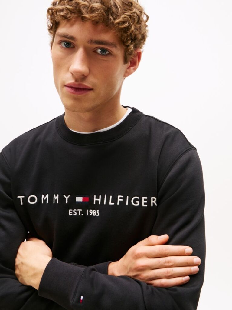 Negru Bluza Cu Logo Tommy  Barbati
