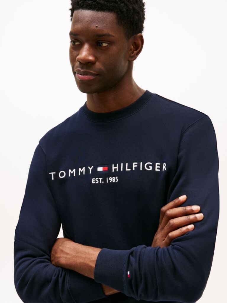 Blue Bluza Cu Logo Tommy  Barbati