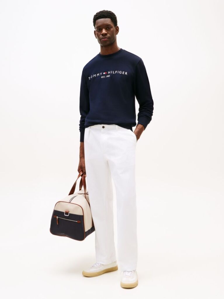 Blue Bluza Cu Logo Tommy  Barbati